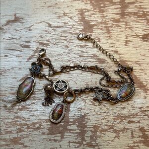 Pilgrim Danish Design Brass Three Strand Bracelet